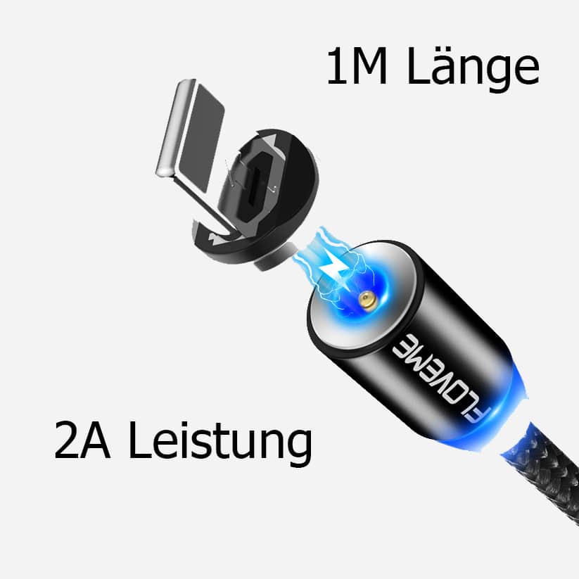 Vred Credential bruser Magnet Ladekabel Premium Set für IPhone, Samsung, Huawei usw.
